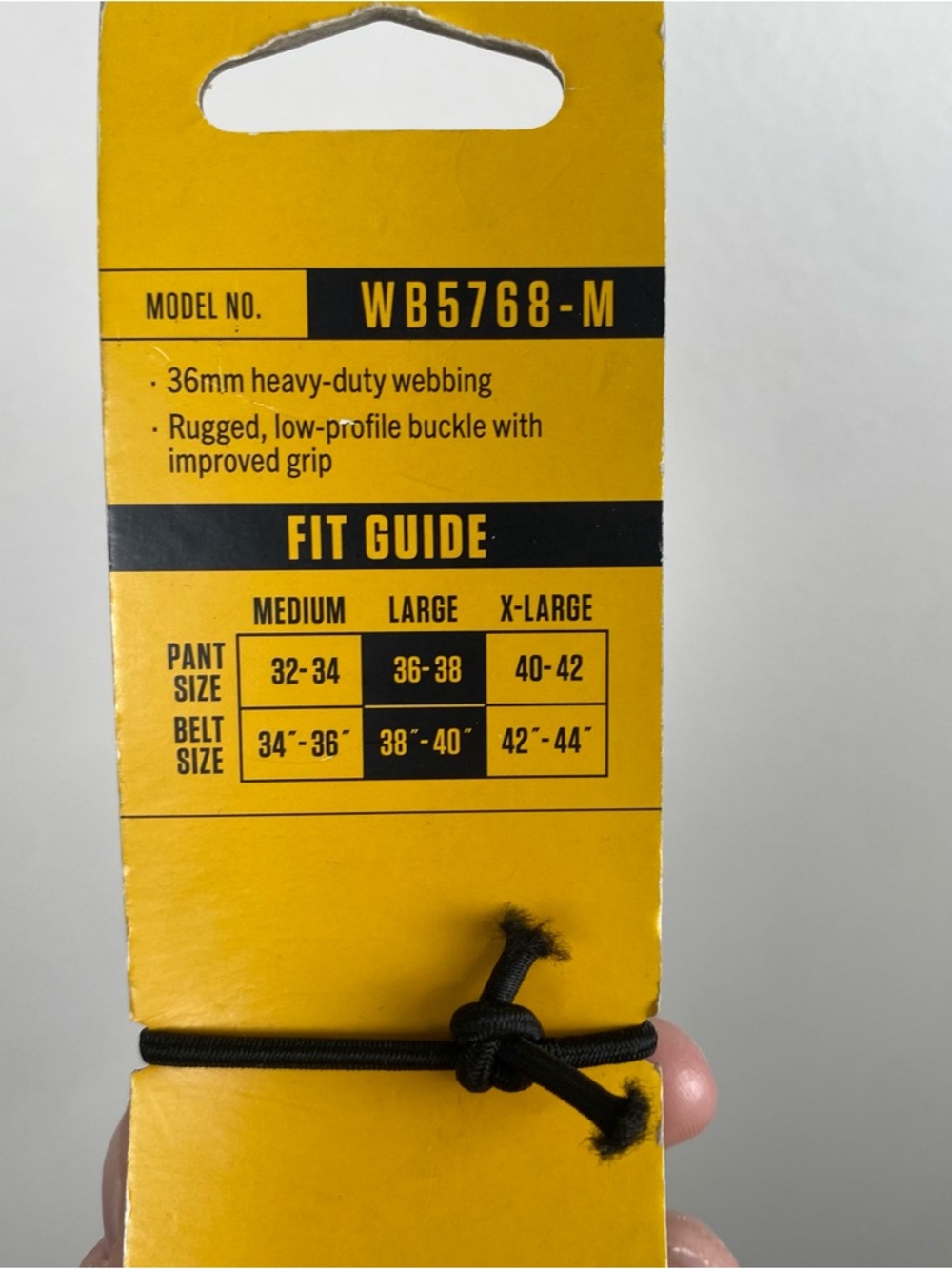 NWT Carhartt Men's Nylon Webbing Ladder Lock Belt - Charcoal Gray size Large - Picture 4 of 5